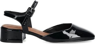 Billi Bi Pumps met enkelbandje en gesp - Zwart