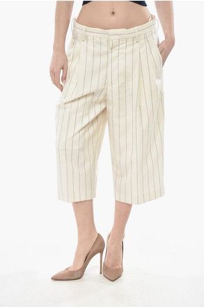 Marni Virgin Wool Pinstripe Gaucho Pants size 42