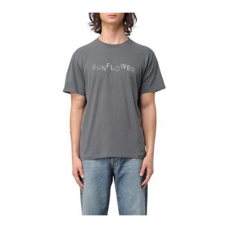 Sunflower T-Shirts, male, Gray, L, Logo Tee