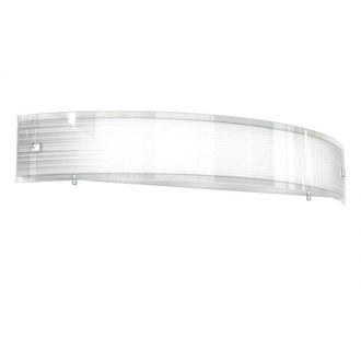 Top-Light Toplight Plafoniera da soffitto 4 luci Mad con attacco E27, struttura cromo e bianca, design moderno 70x50x10cm