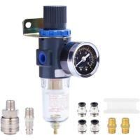 OEM Separador De Agua Y Aire Comprimido, Reductor De Presi&oacute;n Para Compresor, Filtro De 1/4 Con Conexi&oacute;n R&aacute;pida. - Crezuo