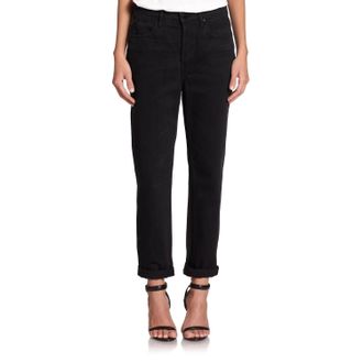 Alexander Wang Wang Slim Leg Jeans In Faded Black