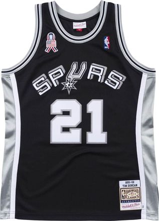 Mitchell & Ness x NBA San Antonio Spurs 2001-02 Jerseys Tim Duncan 21 AJY4GS18456-SASBLCK01TDU