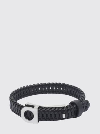 Ferragamo Bracciale regolabile in pelle di vitello con fibbia monogram Gancini