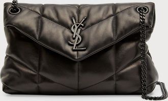 Saint Laurent Lou Puffer Small YSL Shoulder Bag in Quilted Leather