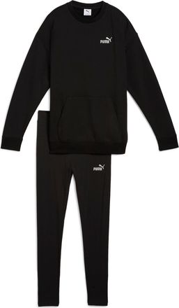 Puma Trainingsanzug PUMA RELAXED SWEAT SUIT TR, Damen, Gr. M, schwarz (puma schwarz), Sweatware, Obermaterial: 68% Baumwolle, 32% Polyester, unifarben, rel