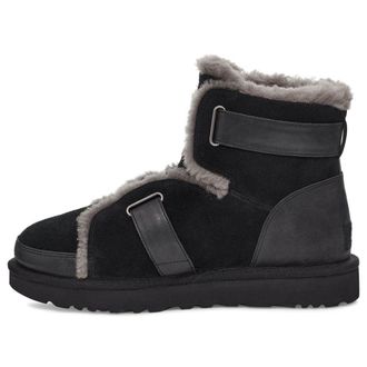 UGG (WMNS) UGG Dune Mini Buckle Boot Fleece Lined Black 1119431-BLK