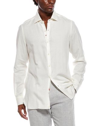 Isaia Cashmere-Blend Sport Shirt