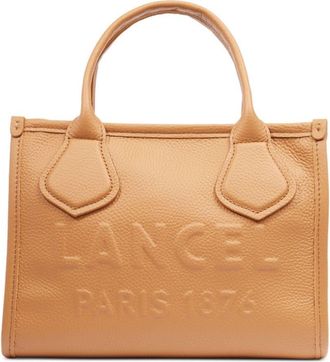 Lancel small Jour de Lancel leather tote bag - women - Calf Leather (top grain)/Cotton - One Size - Brown