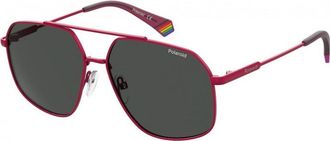 Polaroid Womens PLD-6173-S-QHO PLD 6173 58 S QHO Sunglasses - Pink - One Size