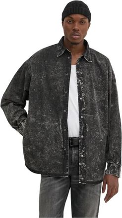 Diesel S-Veken Shirt - Heren - Spijkeroverhemden - Zwart - XL - Katoen - Overhemden