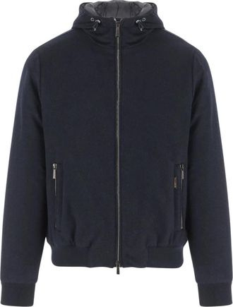 Moorer Oniro LSL Jas - Heren - Winterjassen - Blauw - L - Wol - Jassen