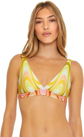 BECCA by Rebecca Virtue Whirlpool Elliana Womens Multi Swirl Reversible Halter Top ERK1045