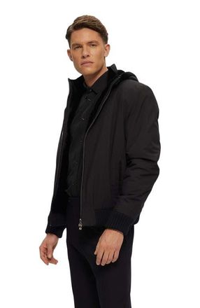 Gorski Fabric Jacket With Lining in Black/black at Nordstrom, Size Xx-Large