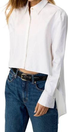 Toccin Kira High-Low Shirt In White