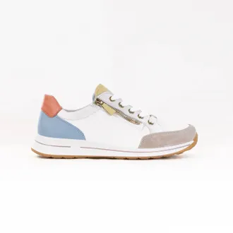 Ara Womens Oleanna Sneakers In Cream/aqua/peach