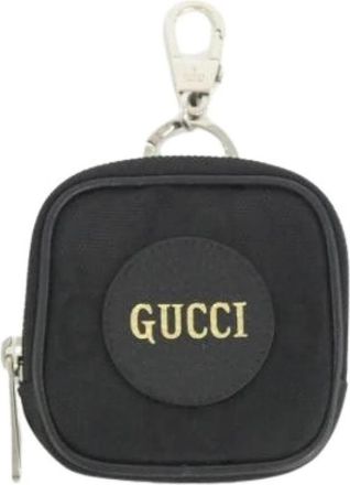 Gucci Pre-owned Handbag Pouch - unisex - Vintage Accessoires - Zwart - ONE Size - Leer - Vintage