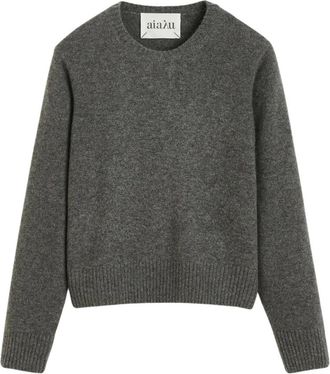 AIAYU Leonardo Sweater - Dames - Ronde hals truien - Grijs - M - Wol - Truien & Vesten