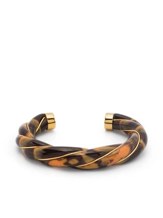 Aur&eacute;lie Bidermann Diana tiger eye bracelet - Goud