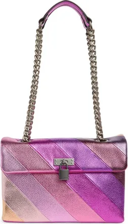 Kurt Geiger Brixton Leather Shoulder Bag in Pink Combo at Nordstrom Rack