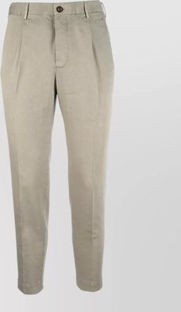 Incotex tailored trousers belt loops back pockets