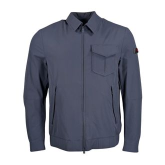 Peuterey Bomber Jackets, male, Blue, Size: 3XL Themba Jacket