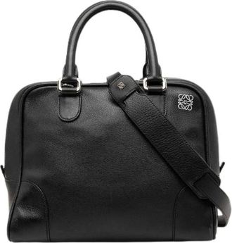 Loewe Pre-owned Anagram Leather 2way bag - - Pre-owned - Donna - Nero - ONE SIZE