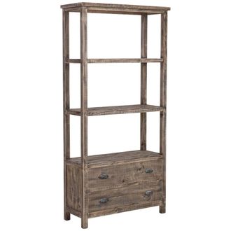 Wanderlust Deco Estanter&iacute;a de madera marr&oacute;n 99x38x201h cm