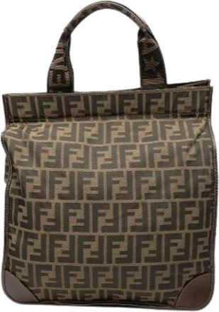 Fendi Pre-owned Canvas fendi-bags - Dames - Vintage Shopper - Bruin - ONE Size - Vintage