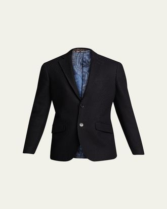 Etro Mens Basic Knit Blazer