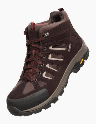 Mountain Warehouse Mens Mountain Warehouse Mens Vertex Extreme Suede Waterproof Boots - Brown - Size: 11