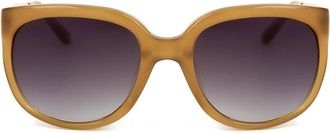 Linda Farrow MATTHEW WILLIAMSON MW55 C7 Womens Sunglasses Brown Size 54