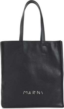 Marni Zachte Nieuwe Grote Museo Tas - Dames - Shoppers - Zwart - ONE Size - Tassen