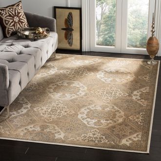 Safavieh Vintage Machine Made Area Rug, Beige / Cream Traditional Style