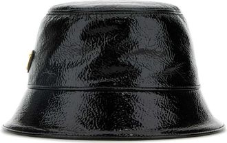 Prada Black Naplak Logo Bucket Hat