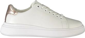 Calvin Klein Polyester Sneaker - Dames - Sneakers - Wit - 41 EU - Polyester - Schoenen