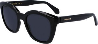 Ferragamo SF 2000S 001 Womens Sunglasses Black Size 52