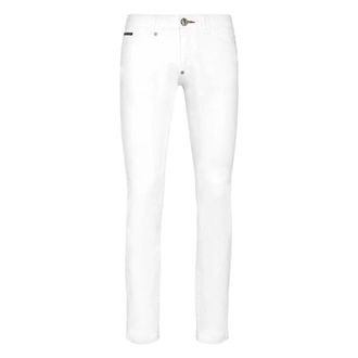 Philipp Plein Heren, Jeans, Wit, Maat: W38 Denim