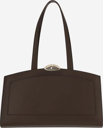 Benedetta Bruzziches Womens Serena Leather Shoulder Bag Brown