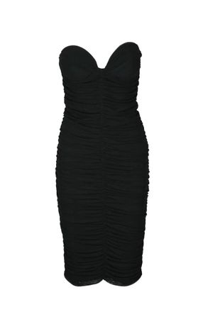Actualee Draped Dress - Black