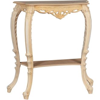 Biscottini International Consola De Madera En Acabado Aspero Hecha En Italia