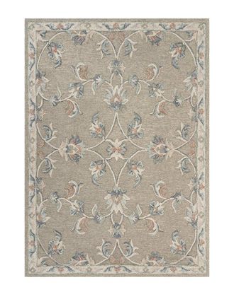 LR Home Lr Home Winn Traditional Floral Filigree Wool Area Rug