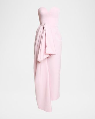 Givenchy Strapless Bow Bustier Gown