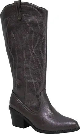 Jellypop Womens Festival Western Tall Boots In Grey