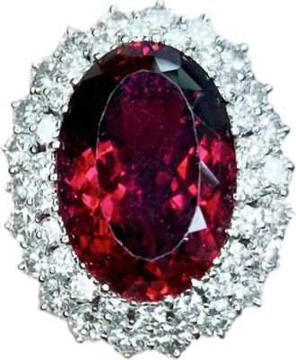 Normani Womens Rubelite Tourmaline Cocktail Ring In Red