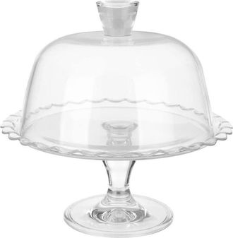 Trade Shop Trade Shop - Pastel De Pastel De Pastel Dulce Pasteles Con Vidrio De Medall&oacute;n Transparente 26 X 26 X 26 Cm