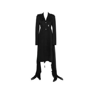 Ann Demeulemeester Shirt Dresses, female, Black, Size: S Coat