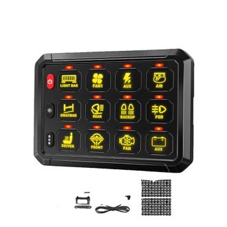 OEM Panel De Interruptores Led Rgb, Control Bluetooth, Pegatinas Personalizables