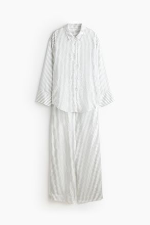 H&M Pyjama aus Lyocell - White