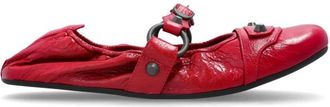 Balenciaga City Ballet Flats - Dames - Ballerinas - Rood - 37 EU - Leer - Schoenen